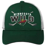 Outerstuff Dětská Kšiltovka Minnesota Wild Lockup Meshback Adjustable