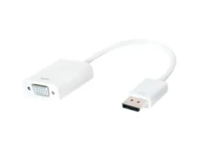 LogiLink CV0059B bílá / Adaptér / DisplayPort - VGA / max. 1920×1200 / 15 cm (CV0059B)
