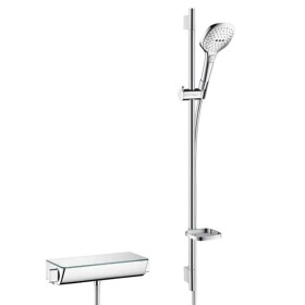 HANSGROHE - Raindance Select E Sprchový set 120 s termostatem Ecostat Select, 3 proudy, bílá/chrom 27039400