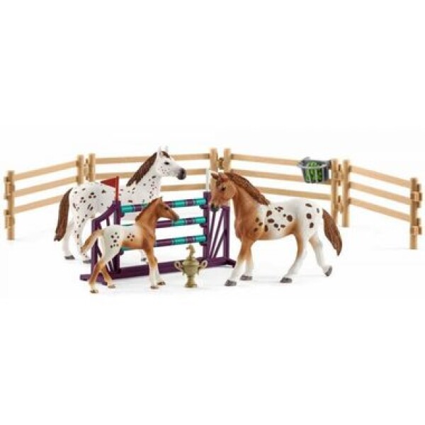 Schleich Horse Club 42433 Lisa - trénink na turnaj / 11 figurek / od 3 let (4055744021831)