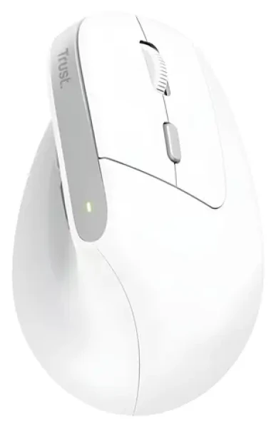 Trust Bayo II bílá (25398) / Vertikální myš / optická / 2400 DPI / 6 tlačítek / USB-A (25398)