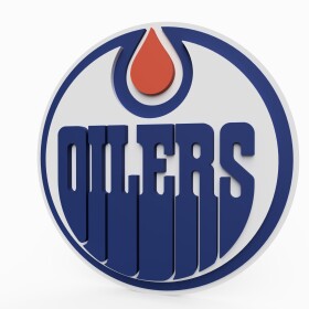 Cedule Edmonton Oilers NHL 3D Foam Logo