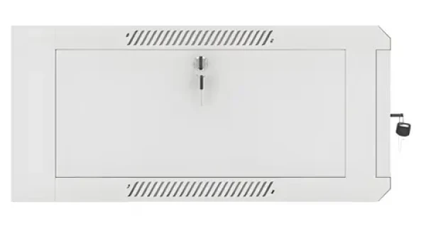 Nástěnný rozvaděč 19" 4U 600 mm šedý / Rozvaděč / 19" / 4U / 600 mm / skleněné dveře (WAFA-5604-10S)
