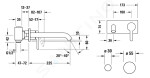 DURAVIT - C.1 Umyvadlová baterie pod omítku, chrom C11070004010