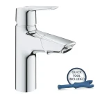 Grohe QuickFix Start - Umyvadlová baterie s výsuvnou koncovkou a výpustí Push-Open chrom (24205003)