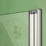 H K - Sprchové dveře MELODY D2 100 dvoukřídlé 96-100 x 195 cm, čiré sklo, výplň sklo - grape SE- MELODYD2100-19