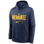 Nike Pánská mikina Milwaukee Brewers MLB Club Slack Hoodie Velikost: M