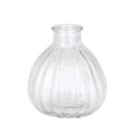 GREEN GATE Skleněná vázička Curved Clear, čirá barva, sklo