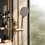 REA - Sprchový set PREMIUM Maxim Brush Gold REA-P7065
