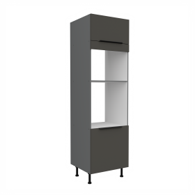 Vysoká skříňka pro vestavnou a mikrovlnou troubu Aria ANT 60 DPM-210 2F Barva korpusu: Antracit, Barva dvířek: GR - Graphite AFM