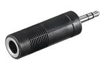 OEM Redukce jack 6,35 mm (F) - jack 3,5 mm (M) černá / Audio redukce (11.09.4443)