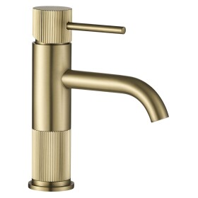 REA - Umyvadlová baterie Lungo Stripe Brush Gold Low REA-B8050