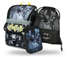 BAAGL SET 3 - Školní set Zippy Batman Dark City / batoh / penál / sáček (A-33410)