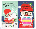 Šťastné vousaté hipsterské Vánoce