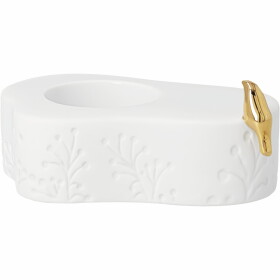 Räder Porcelánový svícen Gold Bird, bílá barva, porcelán