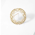 Luxusní perlová brož Arabela, Zlatá