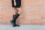 Shapen Glam Black Leather