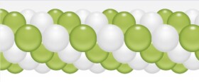 Balónková girlanda světlezeleno-bílé 3 m balonky.cz Balónková girlanda světlezeleno-bílé 3 m balonky.cz