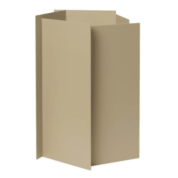 Ferm Living Kovový květináč Fragma Cashmere Medium, béžová barva, kov