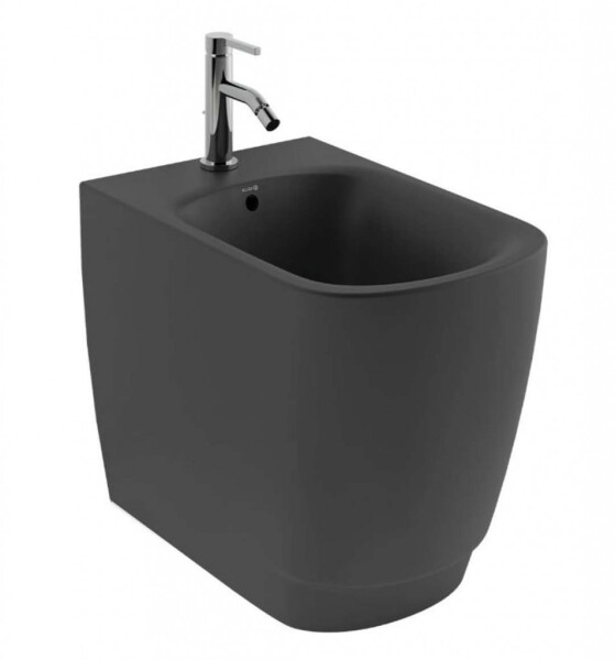 KLUDI - Resa S Stojící bidet, otvor pro baterii, matná černá 27BIB0139