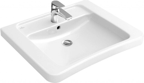 VILLEROY & BOCH - ViCare Umyvadlo Vita, 65x55 cm, bez přepadu, otvor pro baterii, bílá 51786801