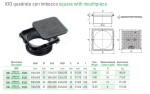 MIDAS KIO poklop z kompozitního materiálu se vstupem 12,5 t , DN 700x700 + rám