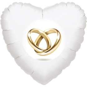 Prstýnky balónek srdíčko bílé balonky.cz Prstýnky balónek srdíčko bílé balonky.cz
