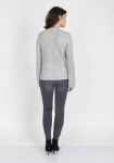 Dámský svetr SWE 117 Sweater Grey S model 17570712 - MKMSwetry