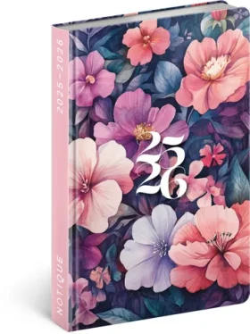 NOTIQUE 18měsíční diář Petito – Kytice 2025/2026 - Východní / 11 x 17 cm (PGD-35531-V)