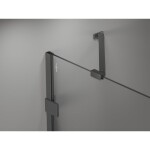 MEXEN/S - Lunar-B sprchový kout dveře křídlové levá 100 x 80 cm, transparent, grafit metal 832-100-080-95-00-L