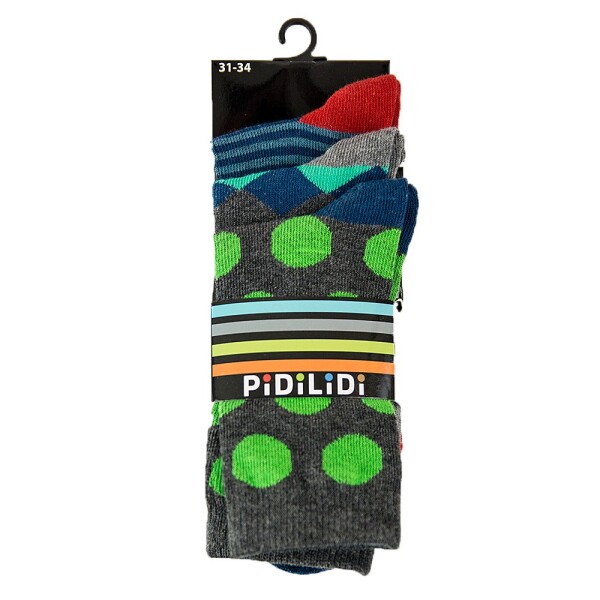 Ponožky chlapecké - 3pack, Pidilidi, PD0129, Kluk - 35-37