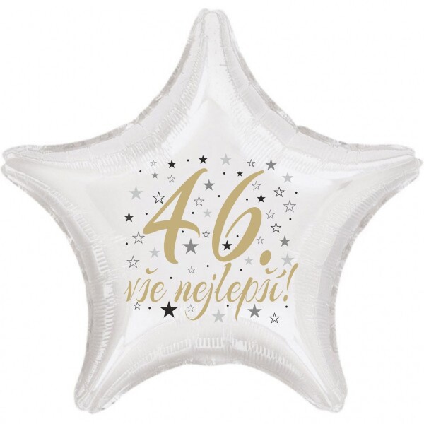 46. narozeniny balónek hvězda Balonky.cz 46. narozeniny balónek hvězda Balonky.cz