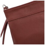 Módní dámská kožená mini crossbody kabelka Kaliopi, vínová