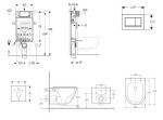 GEBERIT - Kombifix Set předstěnové instalace, klozetu Oudee a sedátka softclose, tlačítko Sigma20, chrom SANI15CA1145