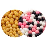 SweetArt cukrové perly zlatožluté matné a Minnie mix 7 mm (120 g)