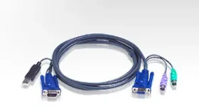 ATEN KVM Kabel SVGA+PS/2+USB / 1.8m (2L-5502UP)