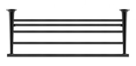DURAVIT - Starck T Držák ručníků, délka 60 cm, černá mat 0099444600