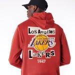 New Era Pánská mikina Los Angeles Lakers NBA Newspaper Script Hoodie Velikost: M
