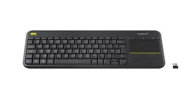 Logitech K400+ Dark / Bezdrátová klávesnice s touchpadem / Italské rozložení / 2.4 GHz (920-007135)