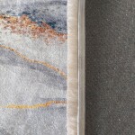 DumDekorace Protišmykový koberec sivej farby so vzorom