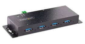 StarTech Industrial USB Hub černá / USB hub / 4 porty USB-A / 5 Gbps / ocelové tělo (5G4AINDNP-USB-A-HUB)