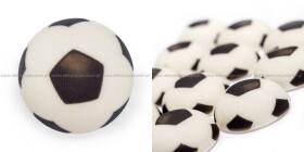 Dortisimo Cukrová dekorace Fotbalový míč polokoule (15 ks)