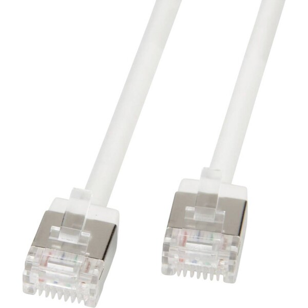 Roline 21.15.4573 RJ45 síťové kabely, propojovací kabely CAT 6A U/FTP 3 m bílá 1 ks