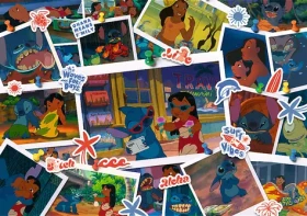 Trefl - Puzzle - LiloStitch: Sladké vzpomínky