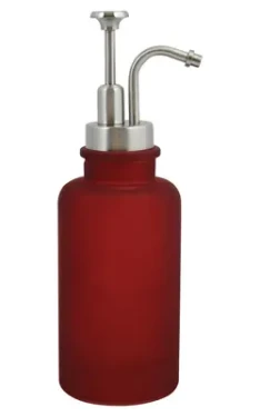 Spirella YOKO Dávkovač mýdla červený / sklo / 280 ml