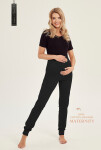 Dámské těhotenské kalhoty 3058 černá