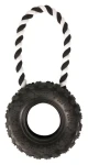 TRIXIE Přetahovadlo traktorové kolo / Hračka pro psa / Přírodní guma / O 15 cm, délka 32 cm