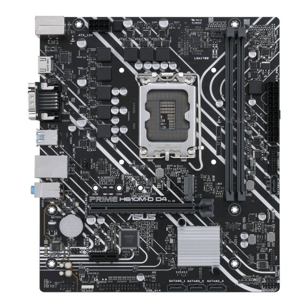 Asus PRIME H610M-D D4 Základní deska Socket (PC) Intel® 1700 Tvarový faktor Micro-ATX Čipová sada základní desky Intel® H610