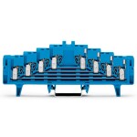 WAGO 727-224/022-000 zkratovací propojka 7.62 mm pružinová svorka osazení: N modrá 50 ks