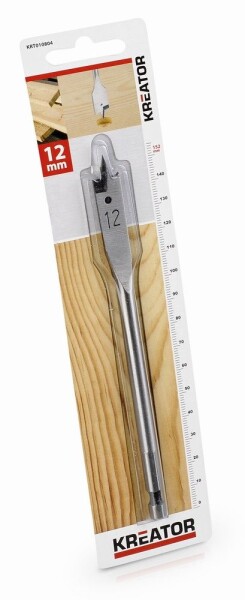 PowerPlus KRT010804 - Plochý vrták do dřeva 12 x 152 mm
